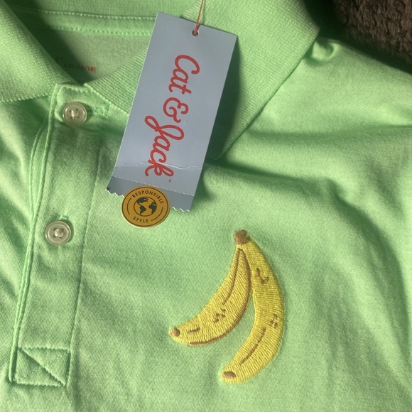 Cat & Jack Boys Green Polo Shirt - Picture 4 of 4